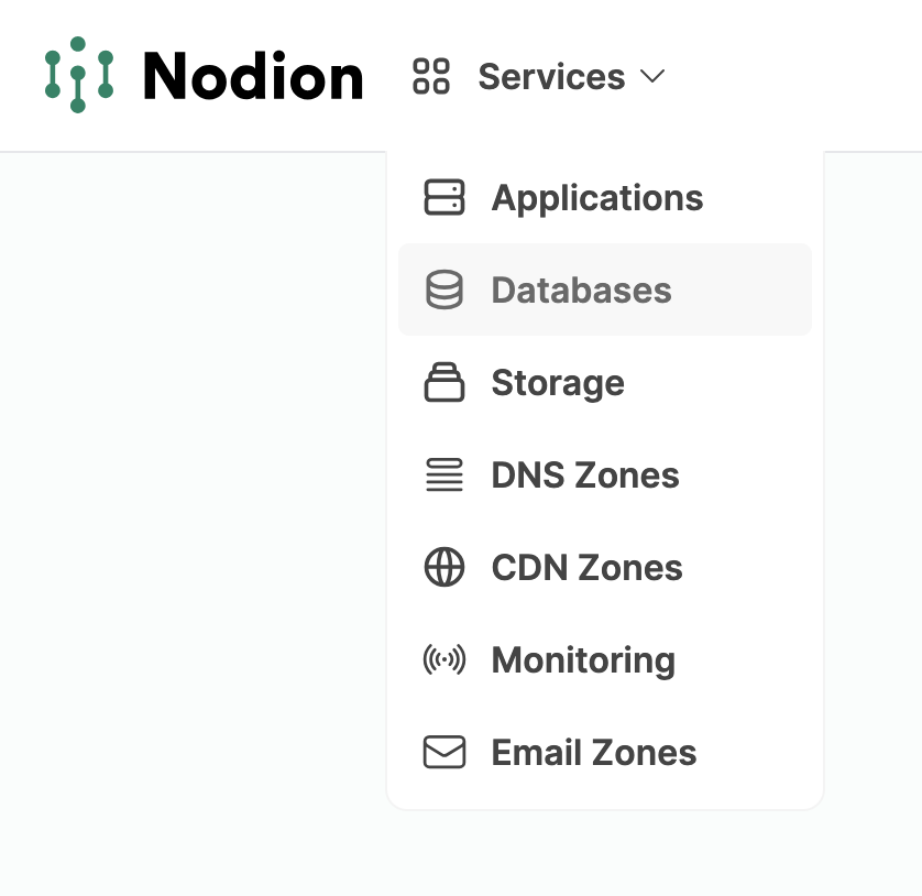 Databases Screenshot