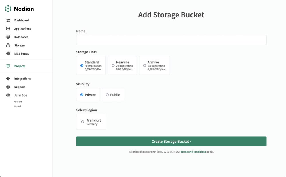 Storage Screenshot